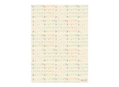 Birthday Song Birthday Wrapping Paper: Flat Sheets