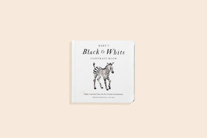 Baby Book; Baby's Black and White Contrast Book (High-Contrast Art for Visual Stimulation at Tummy Time)