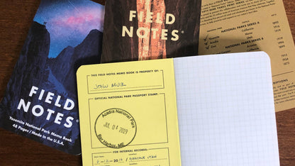 Field Notes; Series F - National Parks Notebooks (3 Pack)