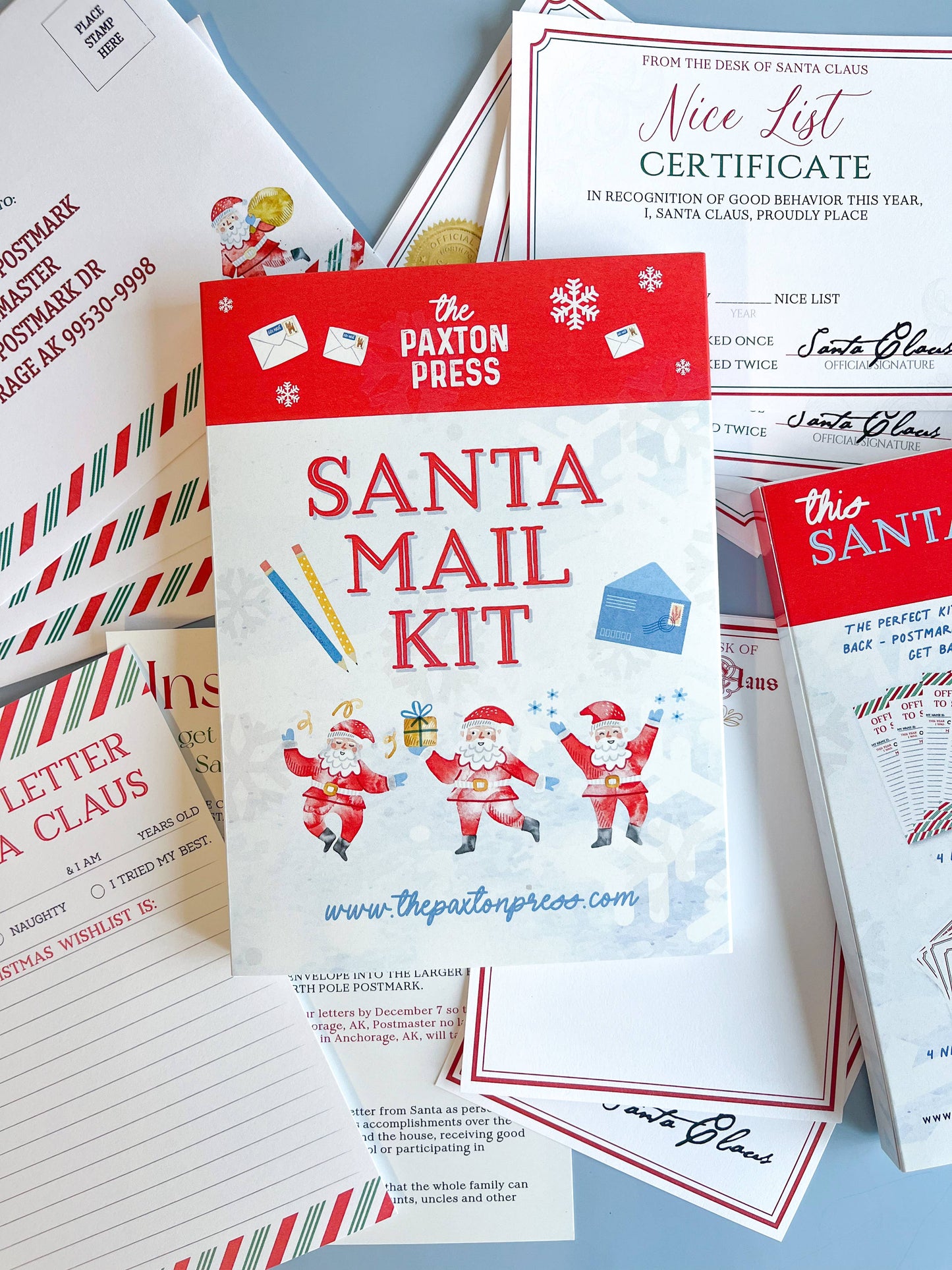 Christmas Writing Kit; Santa Mail Kit