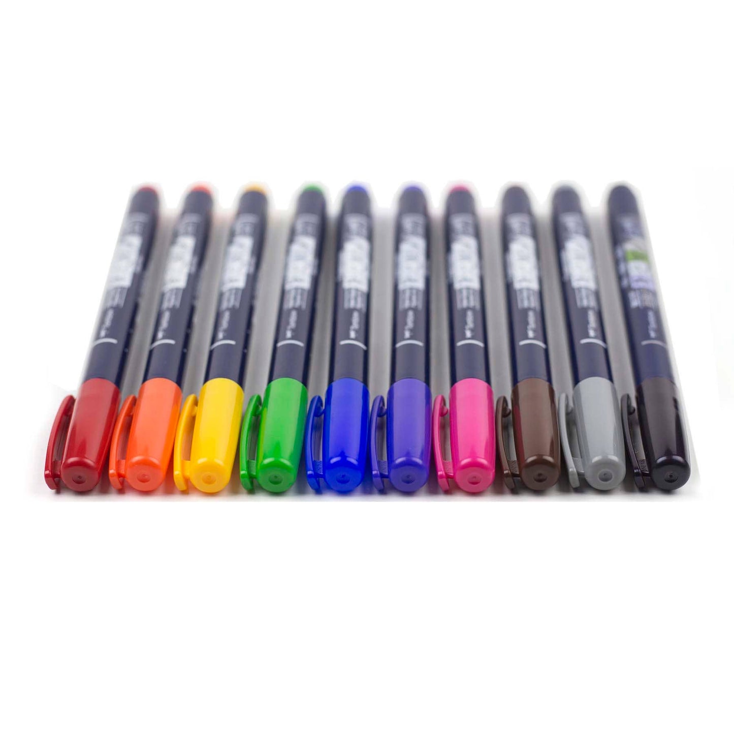 Tombow Fudenosuke Colors Calligraphy Brush Pens (10 Colors)