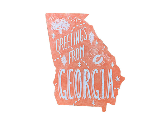 Georgia State Postcard