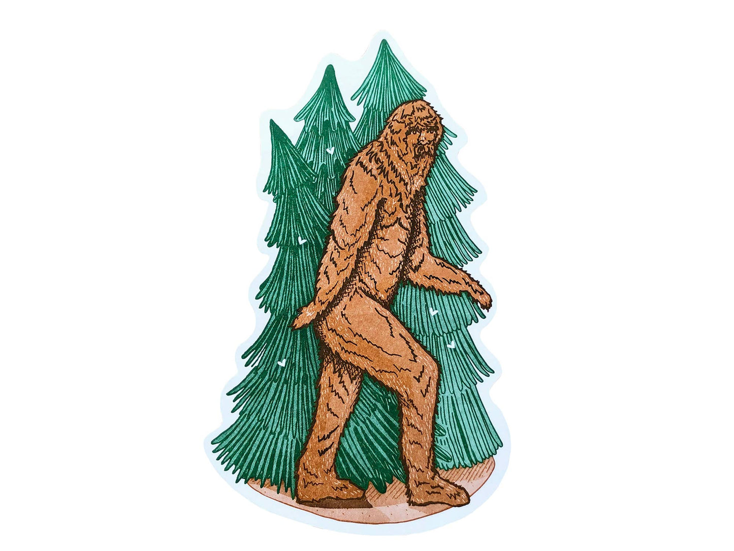 Postcard; Bigfoot