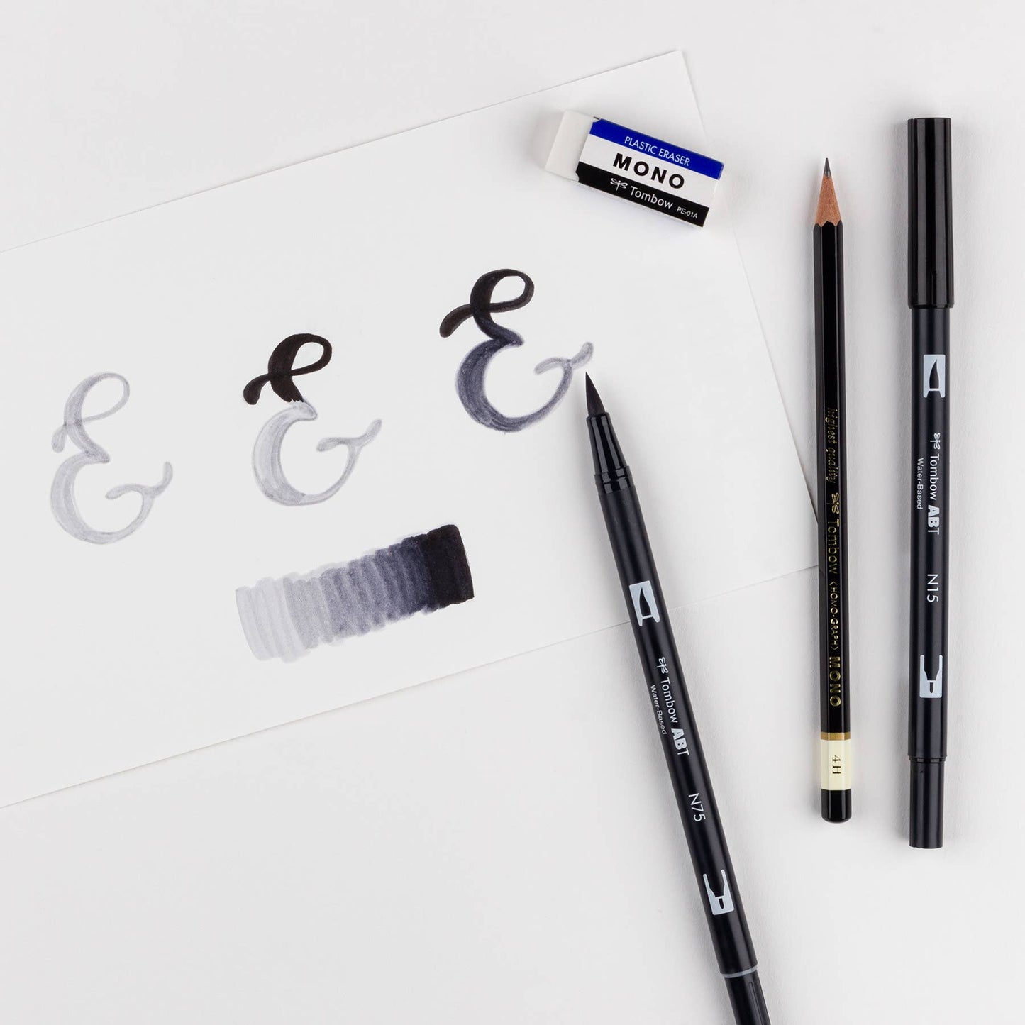 Tombow Drawing Set (Black and Grey)