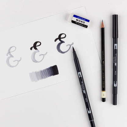 Tombow Drawing Set (Black and Grey)