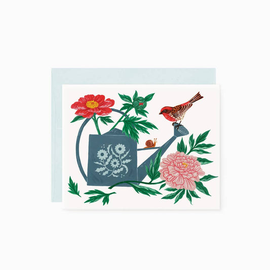 Greeting Card; Watering Can By Botanica Paper Co.