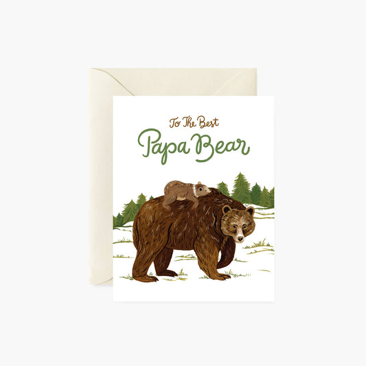Father's Day Card; Papa Bear By Botanica Paper Co.