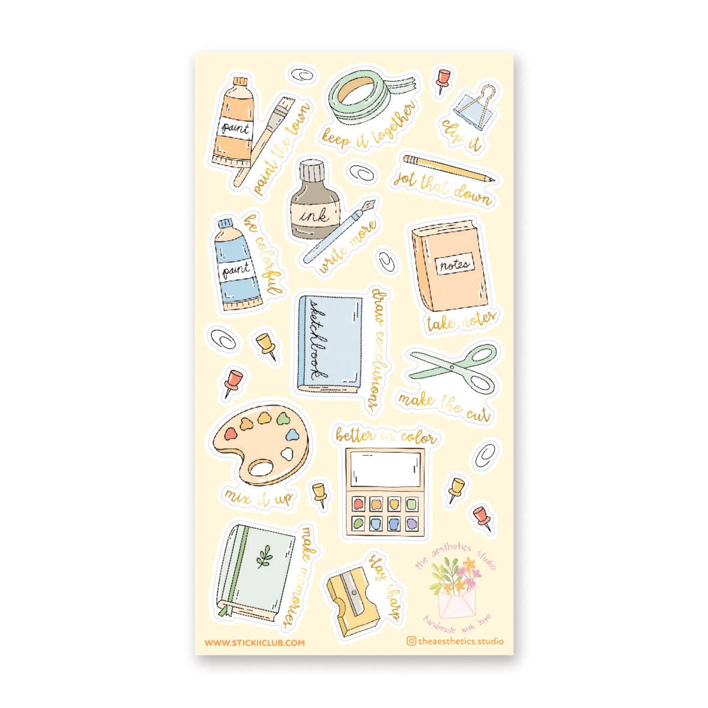 Stickii Sticker Sheet; Motivate & Create