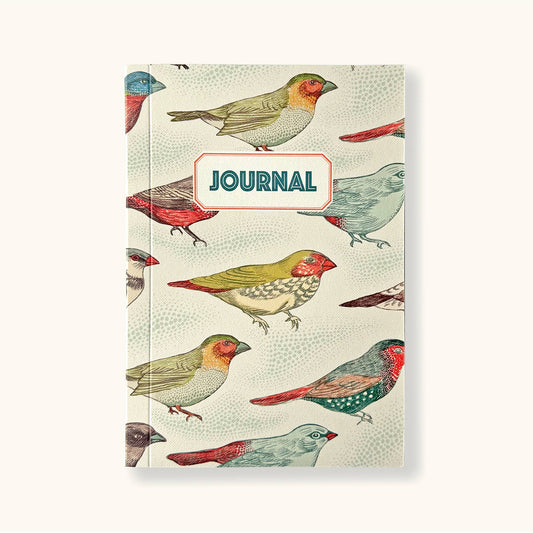 Journal; Birds By Sukie (Vintage Style Recycled Papers)