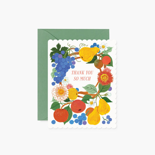Thank You Card; Harvest By Botanica Paper Co.