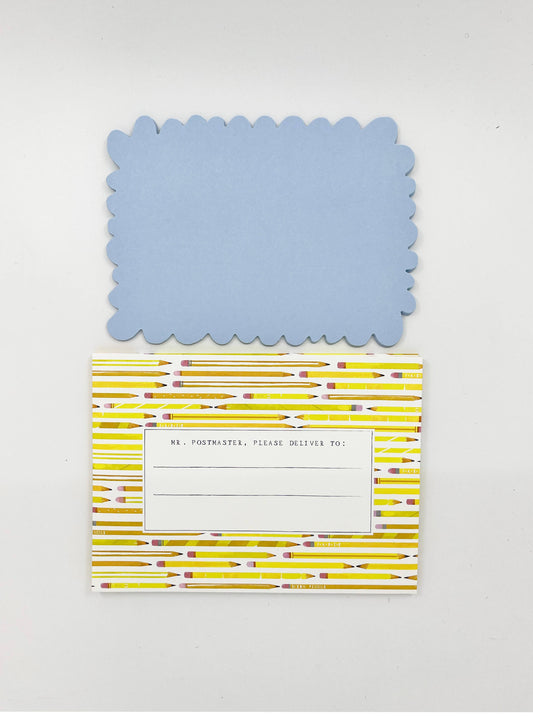Notecard Set; Pencil Patterned By Mr. Boddington's Studio