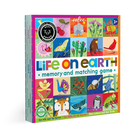 Eeboo Memory & Matching Game; Life On Earth