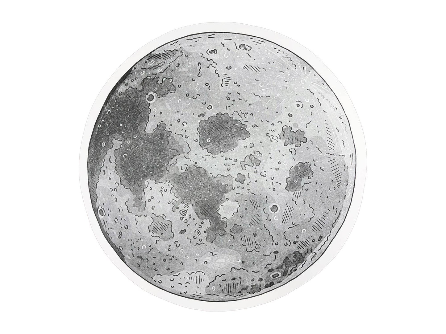 Postcard; Moon By Noteworthy Paper & Press