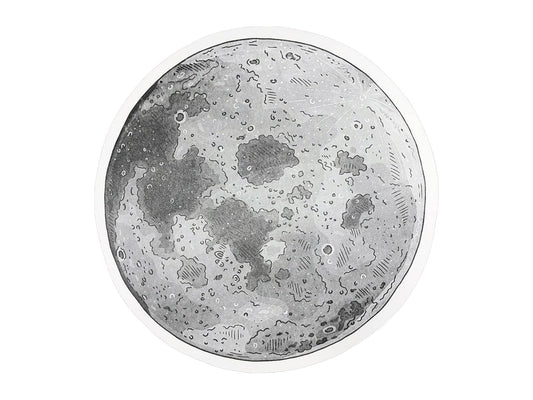 Postcard; Moon By Noteworthy Paper & Press