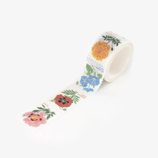Washi Tape; Florals (Perforated) By Botanica Paper Co.