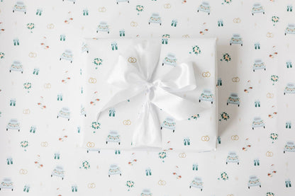 Wedding Pattern Wrapping Paper Roll