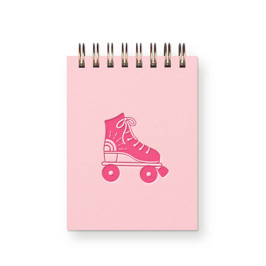 Mini Jotter Notebook; Roller Skate (Pink)