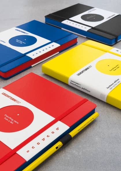 Bauhaus Edition - Hardcover Medium Notebook: Royal Blue