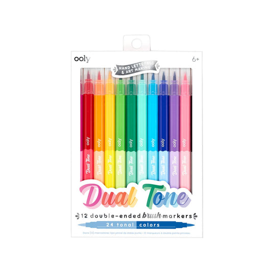 Ooly Dual Tone Brush Markers (Double Ended)