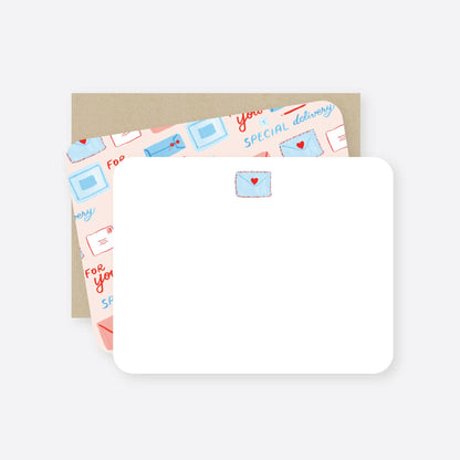 Flat Notecard Set; Special Delivery (Set of 8 Notecards & Envelopes)