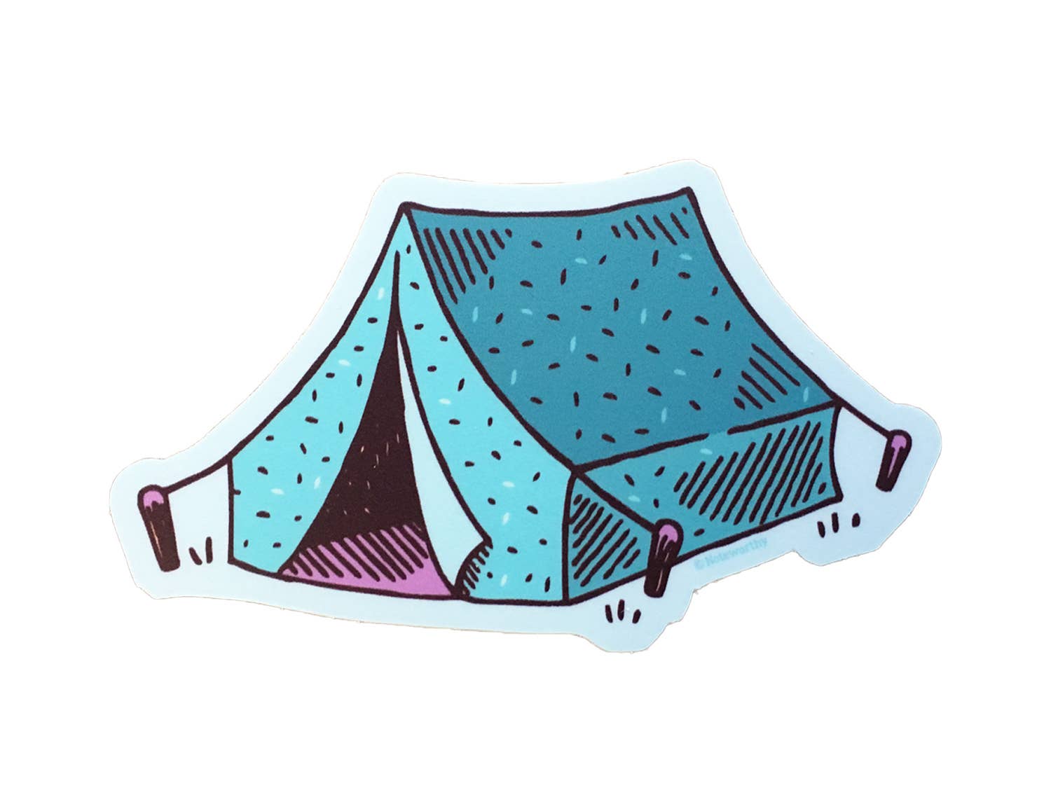 Tende Sticker Design Vinyl Sticker; Tent By Noteworthy Paper & Press – Love Letters Shop
